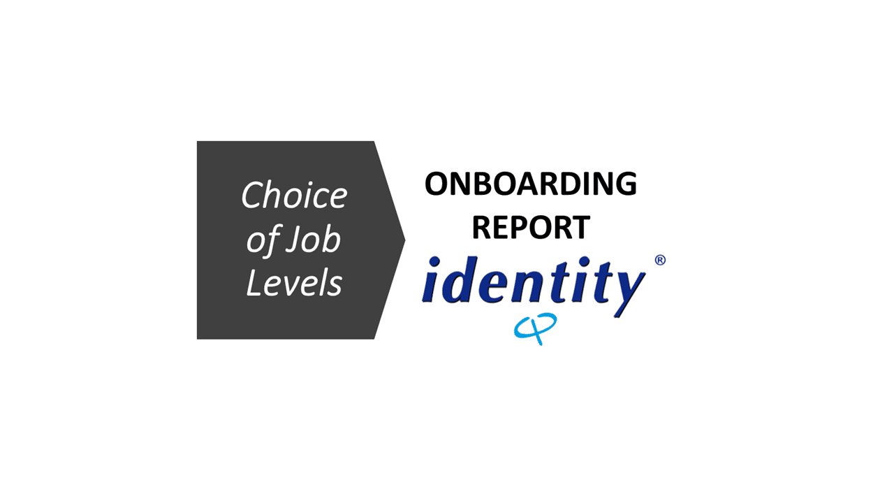Identity® Personality Questionnaire Onboarding Report